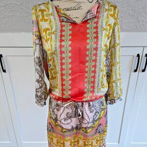 Jennifer Lopez Paisley Print Dress